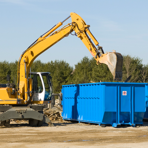 what are the rental fees for a residential dumpster in Everson PA